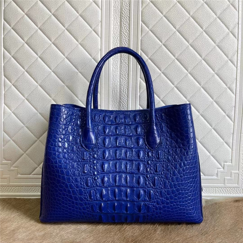 Exotic Crocodile Skin Women Totes Purse Authentic Alligator Leather Lady Large Shoulder Bag Female Working Handbag