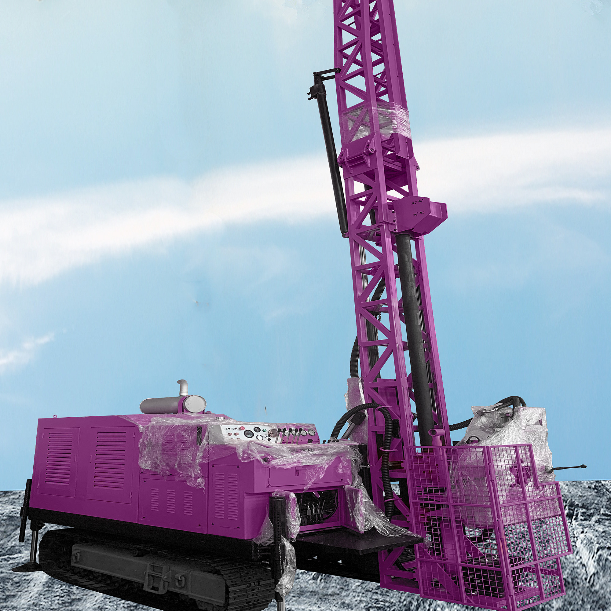 Exploration Core Drilling Rig Hydraulic Rotary Borehole Geological Drilling Rig Machine