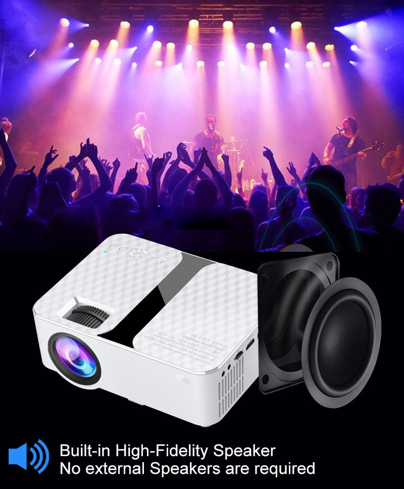 Smart Lighting LCD LED Projector Wireless Updated Video Native 4K Digital Home Movie