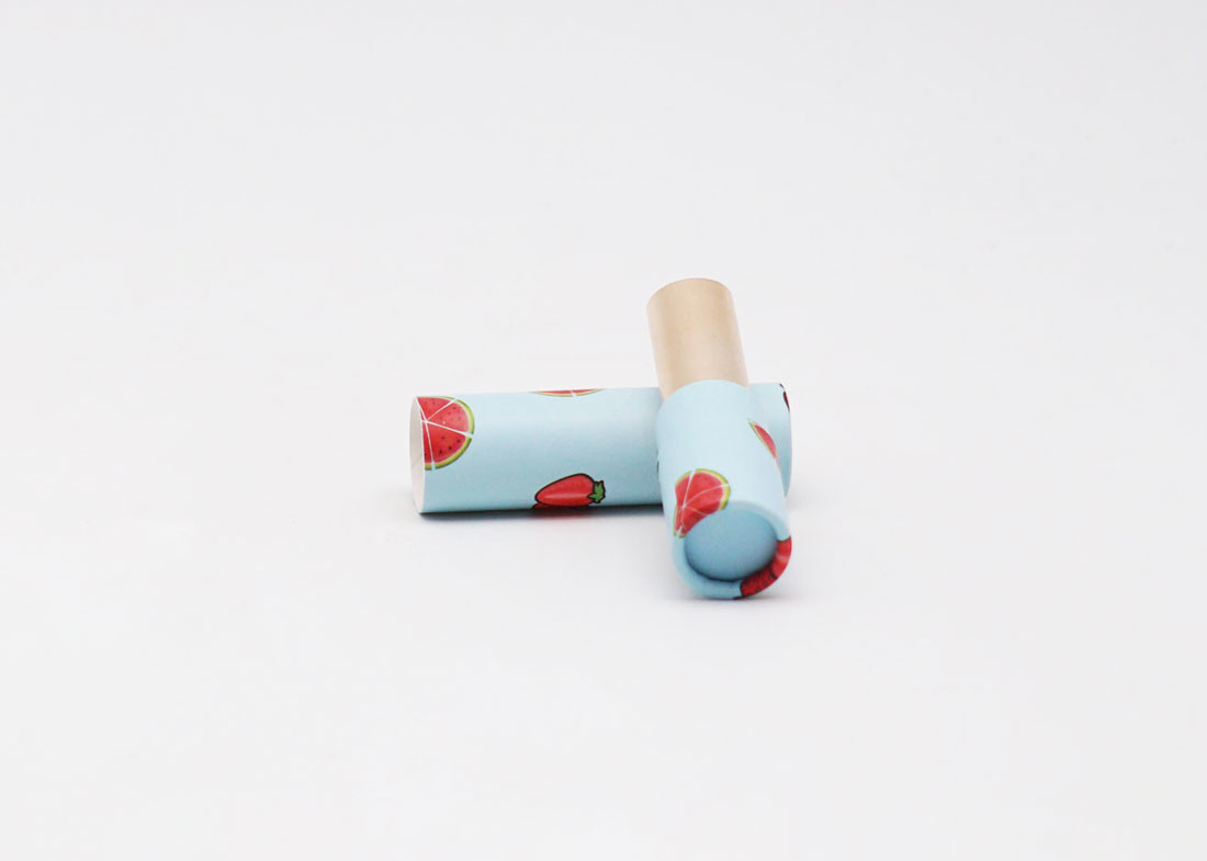 3.5g Eco Friendly Twist Paperboard Lip Balm Tubes Non Plastic