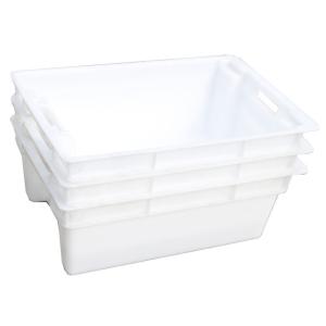 Customize Surface Handling Stackable Plastic Crate for Turnover Nesting