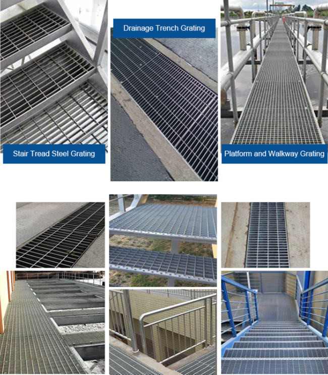 Smooth Swaged Aluminium Walkway Plain Bar Grating Anti Corrosion