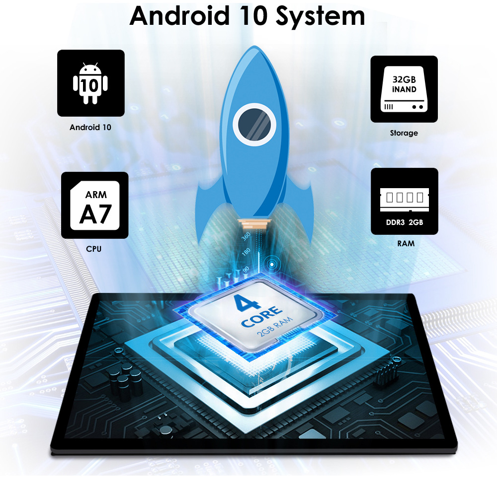 Carditai Android 10 QLED Car Audio 2 32G Head Unit with Built-in GPS and 9/10inch Screen