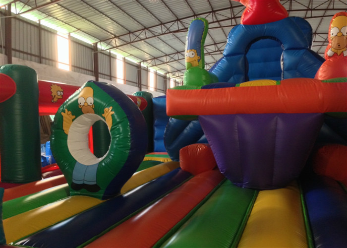 Manufacturer The Simpsons Inflatable Fun City Inflatable Bouncy House Slide Castle