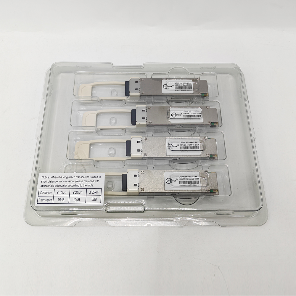 QSFP28-100G-ZR4 100g qsfp28 module 80km Single mode 1310nm duplex LC for Cisco/huawei/Extreme/Juniper