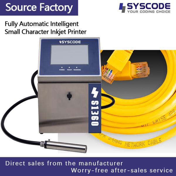 Quality Syscode 1360 Cable & Wire CIJ Printer - IP66 industrial-grade protection, specifically designed for power cables and communication fiber optics. Delivers high-speed permanent coding on PVC, PE, rubber for sale