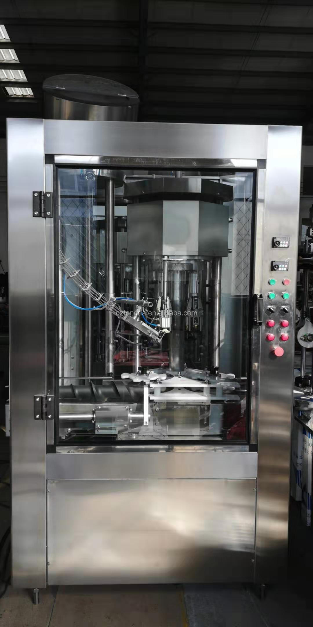 capping machine for glass bottle, aluminium cap sealer for small bottling plant