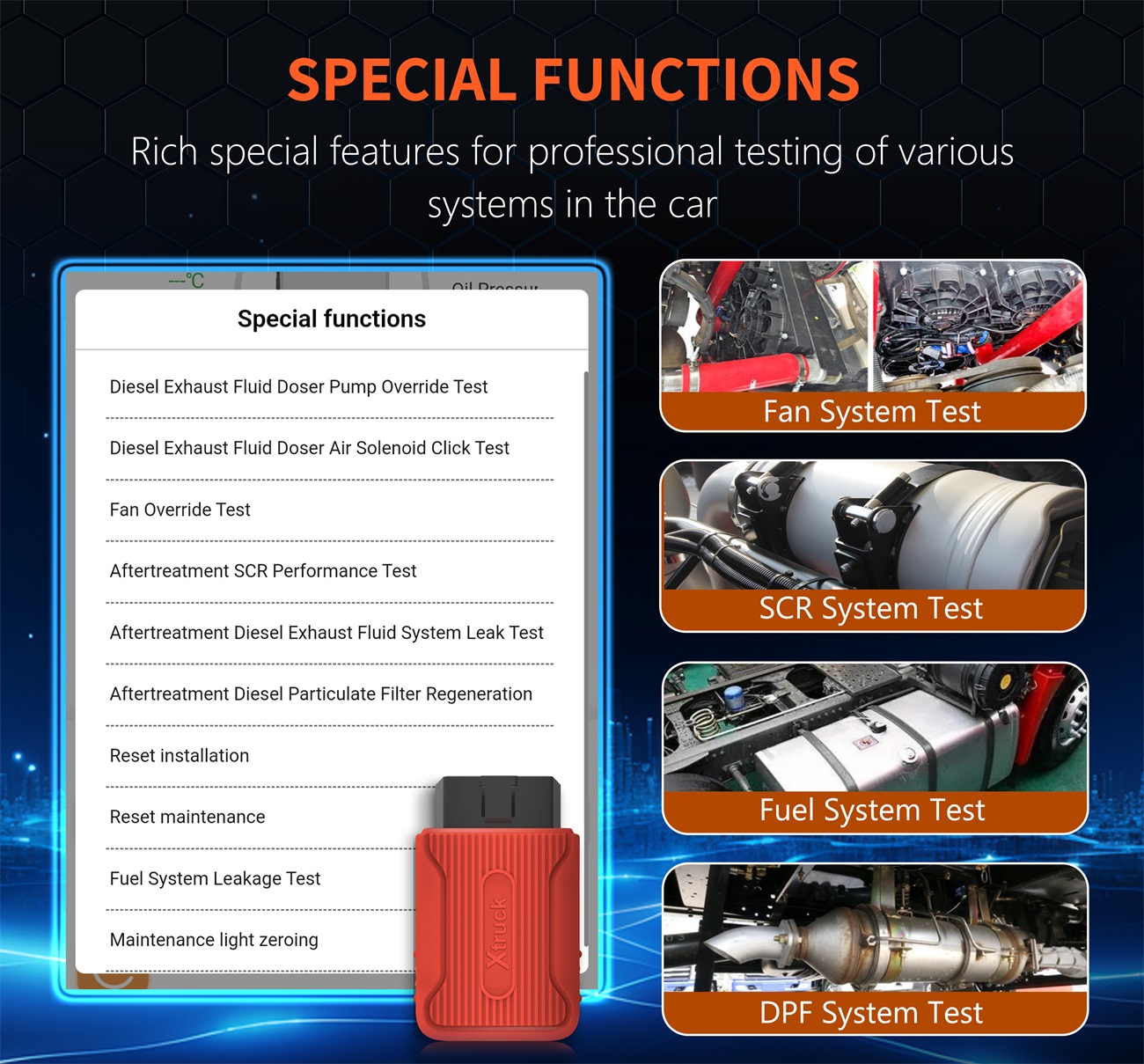 2024 Xtruck X003 Multi-brand Supports for vo-lvo/Cum-mins Recognition Fault Code Reading Automatic Truck Diagnostic Tool