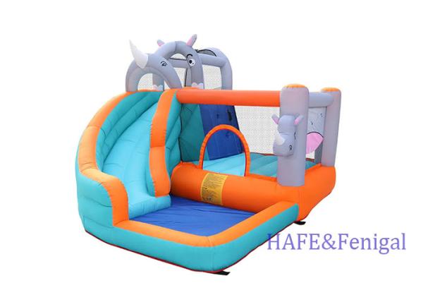 Animal Rhino Inflatable Water Slide Inflatable Bounce House Bouncing Castle For
