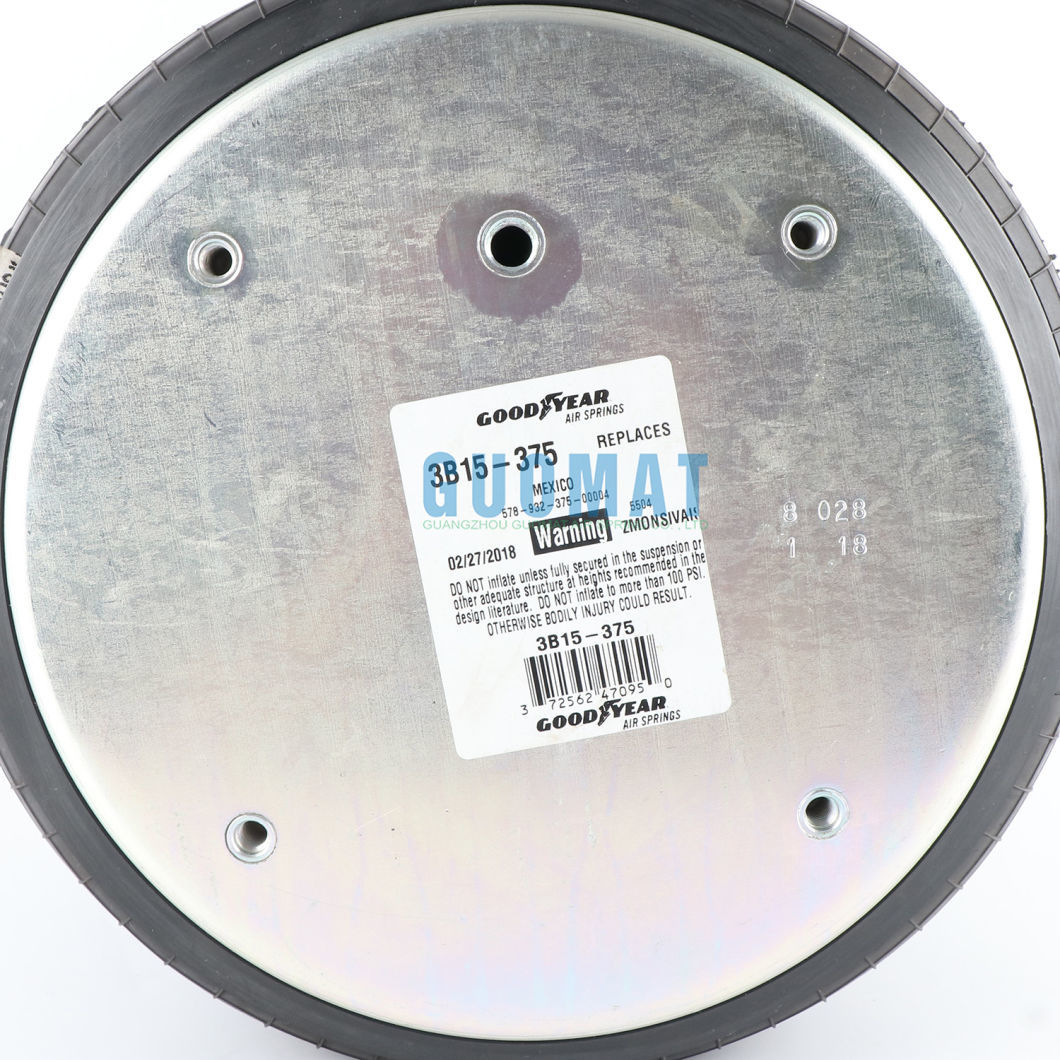 Goodyear 3b15-375 Air Fitting 1 /4&quot; Nptf Triple Convoluted Air Suspension Flexmember Only 578933377