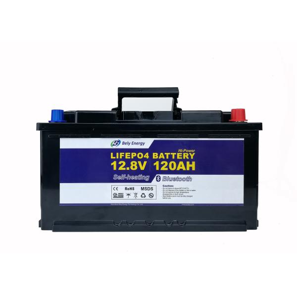 Quality BT4.0 120Ah 12V Lithium Leisure BatteryLithium Iron Phosphate Deep Cycle Battery for sale
