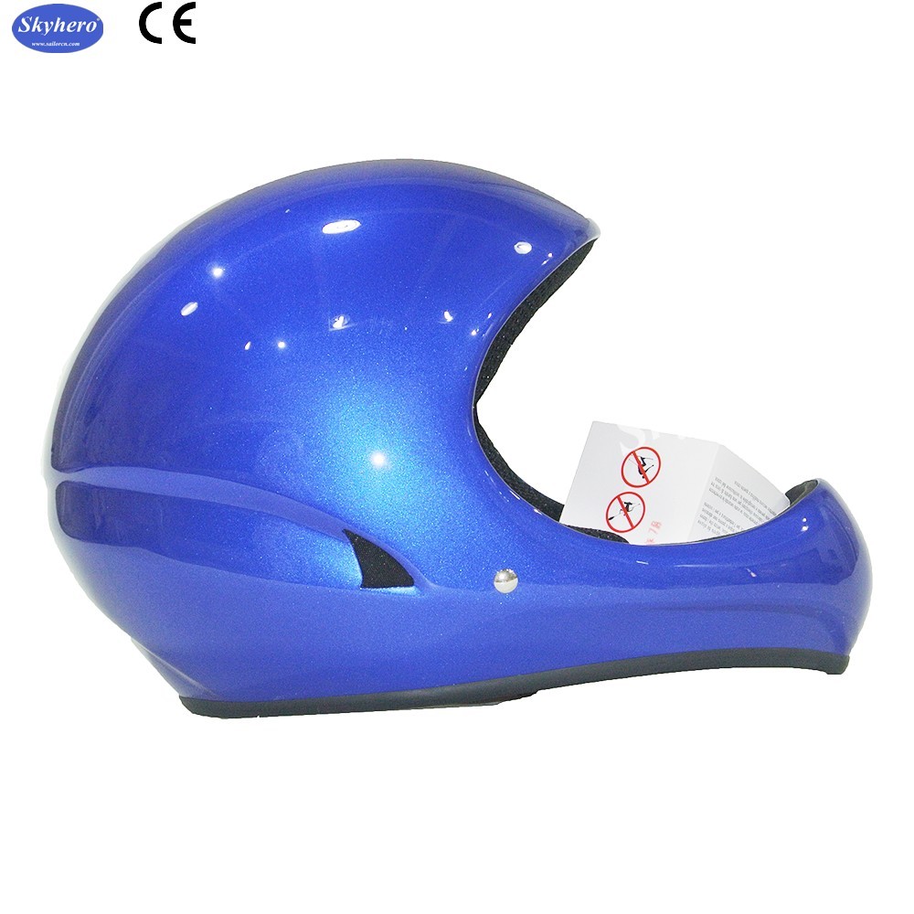 Speed flying helmet GD-B Fiber glass Paragliding helmet white colour full face hang gliding helmet
