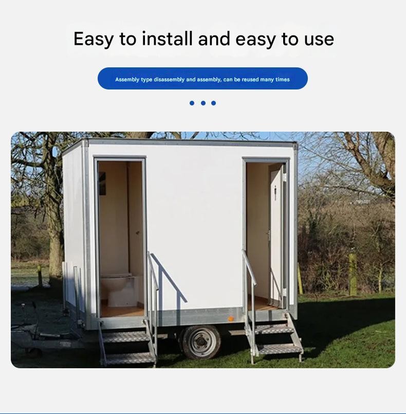 Steel Structure Mobile Toilet Designed for Scenic Spots and Environmental Protection