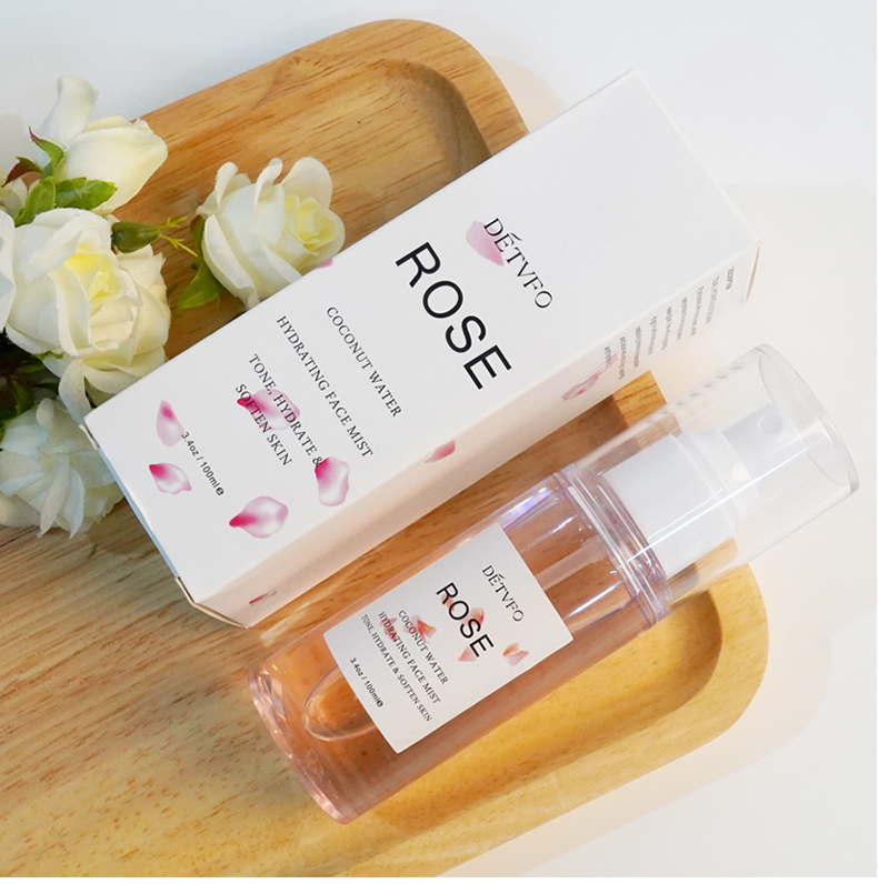 Private Label Natural Organic Rosewater Agua De Rosas Facial Mist Hydrating Skin Care Spray Face Toner Rose Water for Face