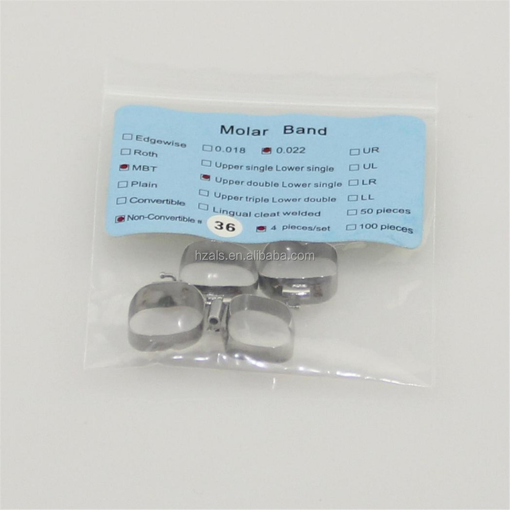 Lingual Dental Orthodontic Molar Band Preformed Space Maintainer With Buccal Tube
