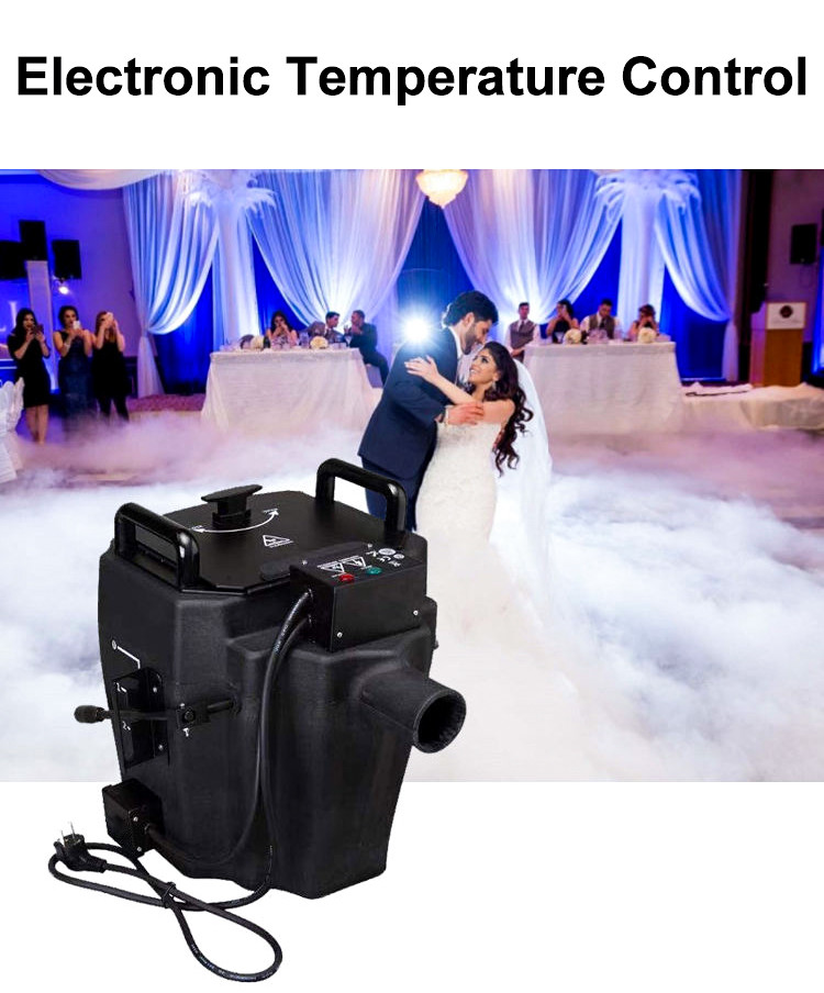 Free Logo Fog Smoke Machine 3500W Ice Fog Machine Stage Effect Dry Ice Making Machine
