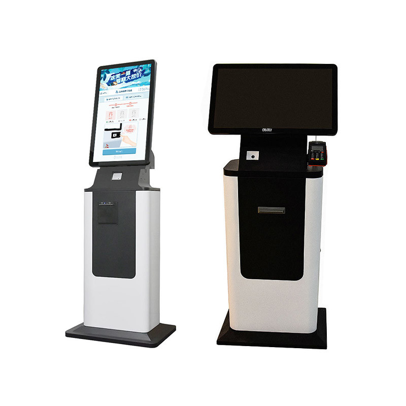 RFID Enabled Self Service Kiosk for Check-in Passport Scanning Boarding Pass Printing and Cash Payment