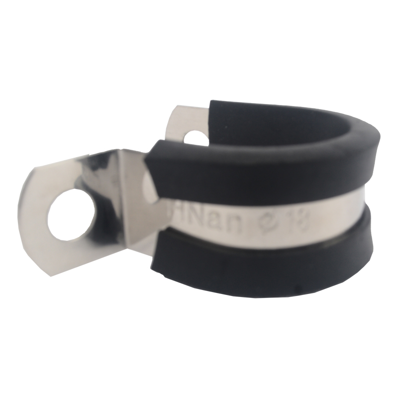 Stainless Steel Strip Type Rubber Band Suspension Clamp for Any Size Car Cable R Fixed