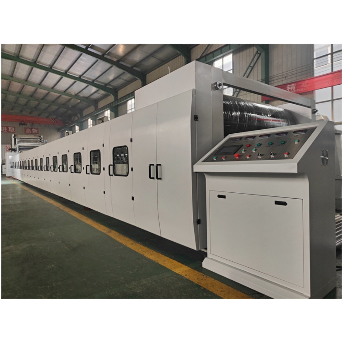 380V Voltage Automatic Corrugated Cardboard Production Line for Carton Box Packaging