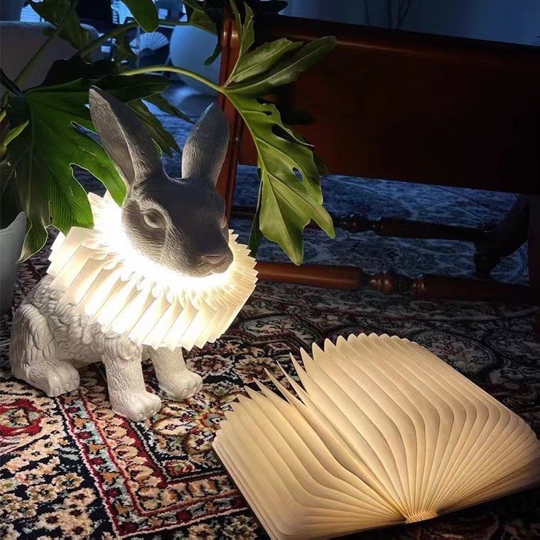 Home Decor Eye Protection Table Lamp Made In China Iron Rabbit Table Lamp Squirrel Bedside Table Lamps