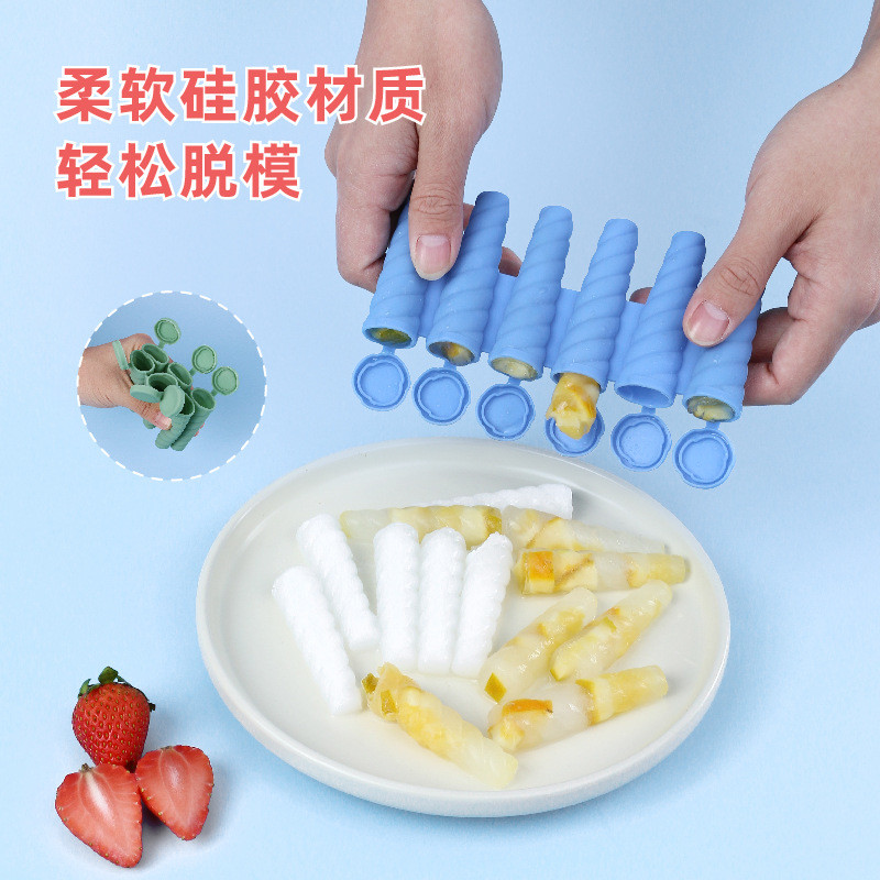 Popsicle Molds,6 Pieces Silicone Ice Pop Molds,Drip Free Popsicle Maker For Kids,BPA Free Freezer Tubes With Lids,For Snacks,Popsicle,Yogurt Sticks