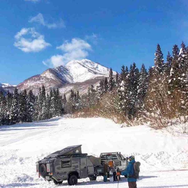 White Adventure Trailer Njstar Camper Exploration Crossing Overland Caravan