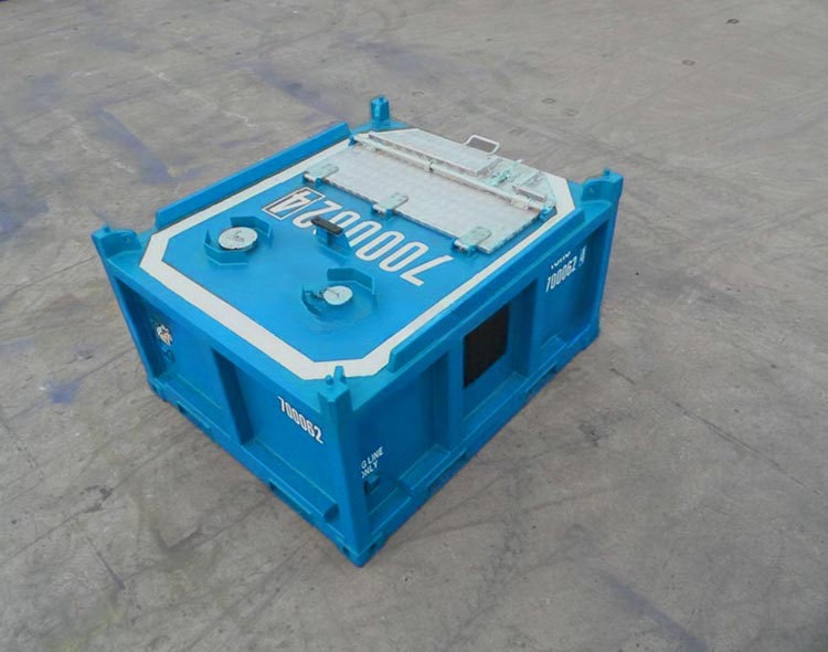 3.6 CBM DNV 2.7-1 Standard Closed Box Container Corten-A Offshore Mud Skips / Waste Skips for Cutting Drilling