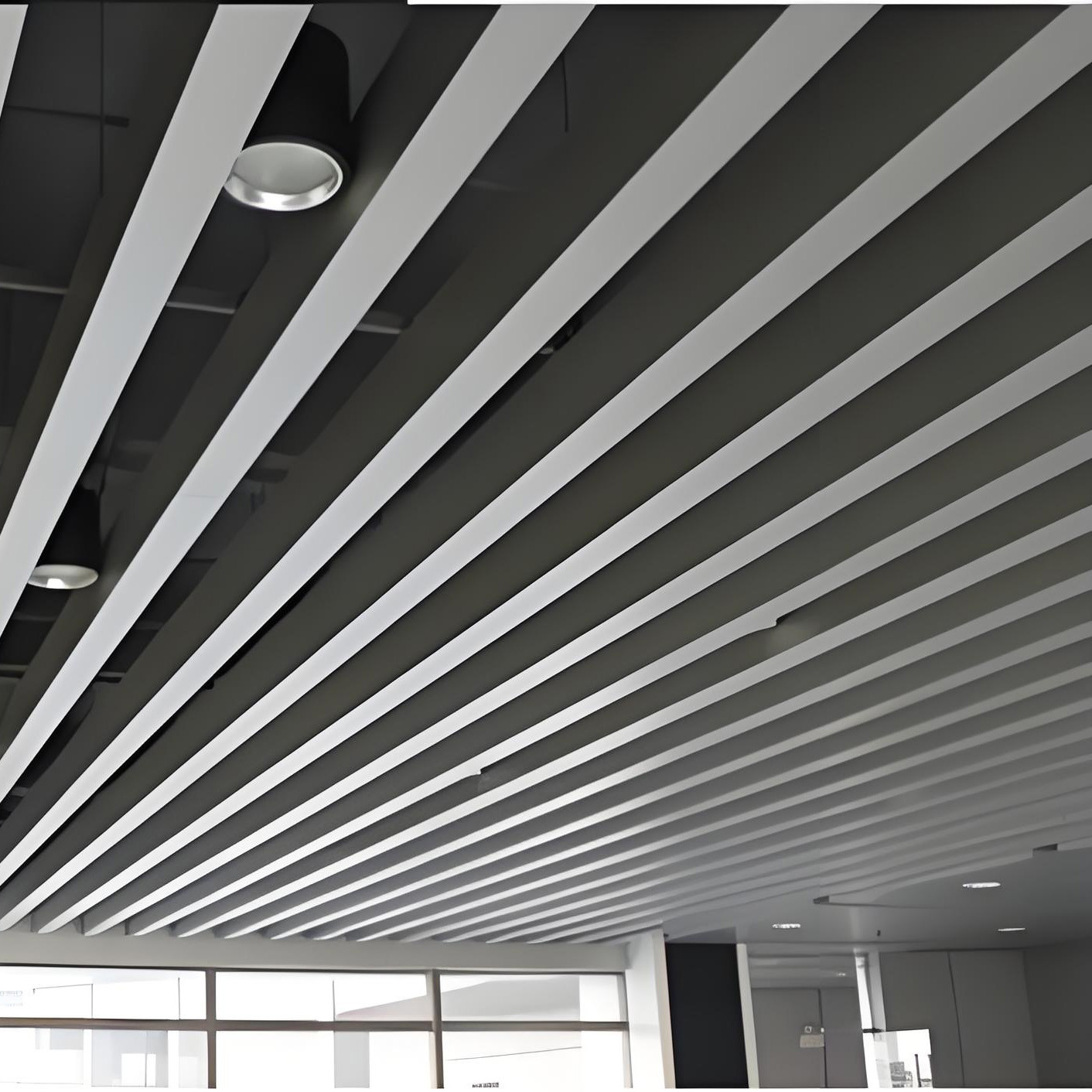 Modern Decorative Aluminum Ceiling Strip Slat Baffle Aluminum Strip Ceiling Aluminum Suspended Ceiling