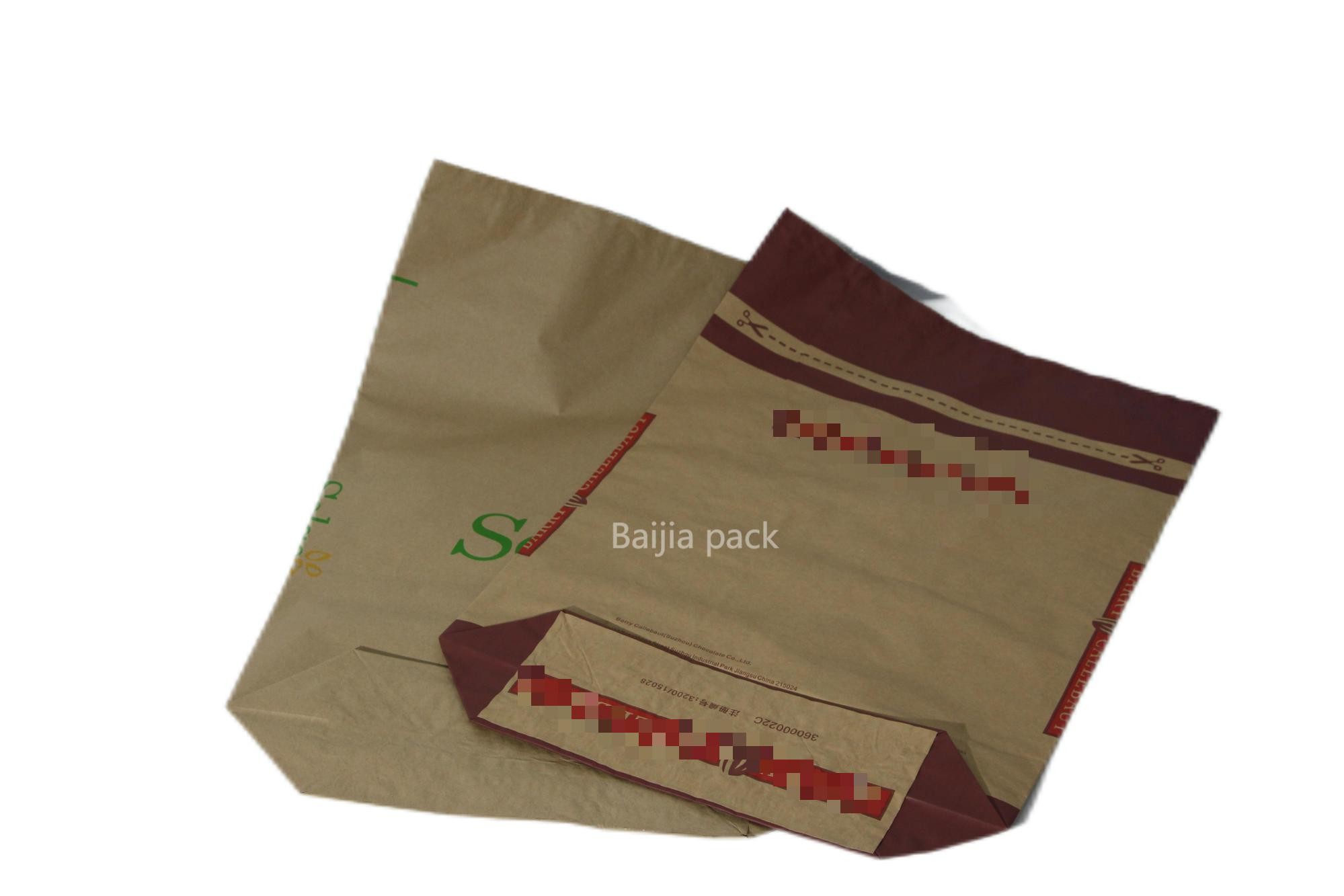 Food Material Multiwall Kraft Paper Bags Multifunctional