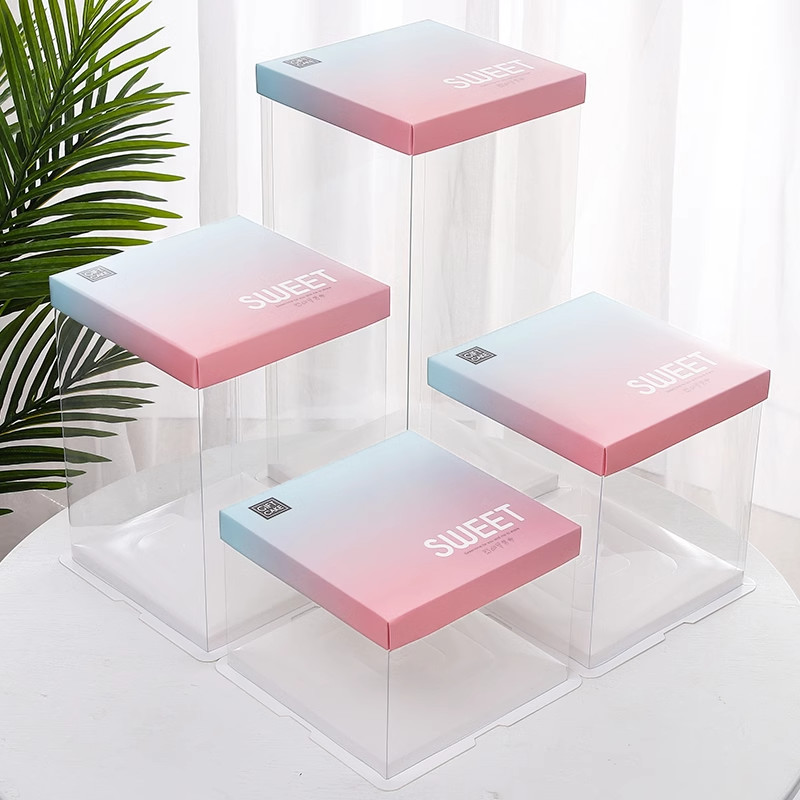 Customizable Paper Thickness Cake Packaging Boxes with CMYK / Pantone Printing