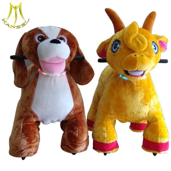 Hansel battery operated plush rides and electric motorcycle scooter for shopping