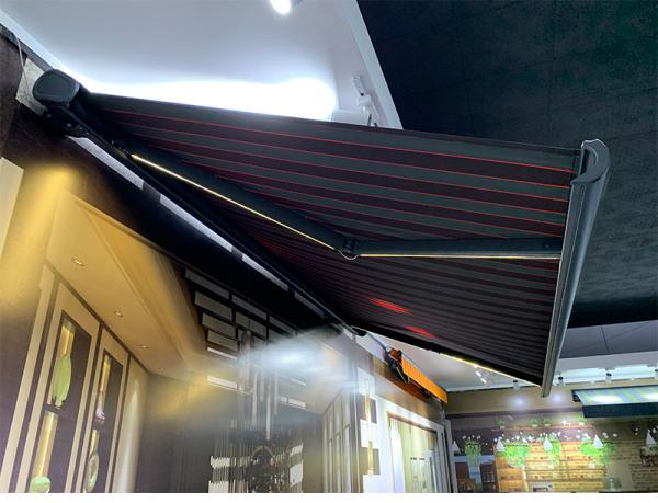 Manual retractable pergola, household electric pergola, outdoor awning