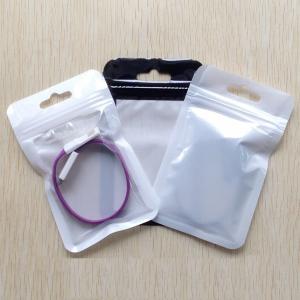  Transparent Self Seal Resealable Zipper Packaging Bag With Hang Hole Manufactures