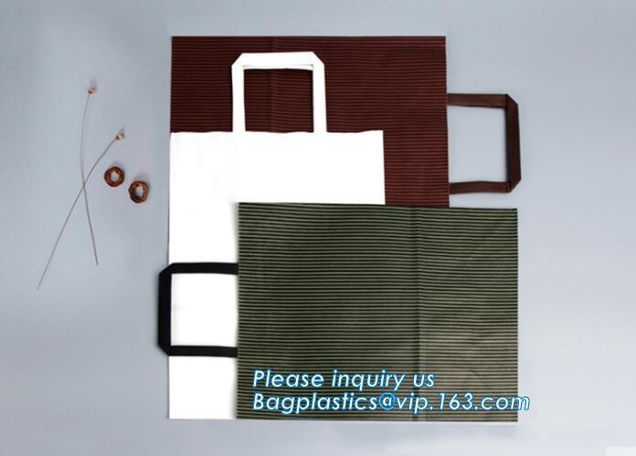 Flower carrier bag with different color customized pot plants kraft paper bag with handle,stamping logo fancy paper flow