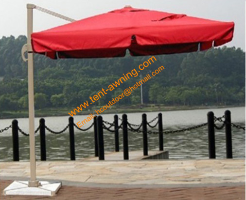 Aluminum Waterproof Outdoor Patio Parasol Garden Cantilever Umbrellas