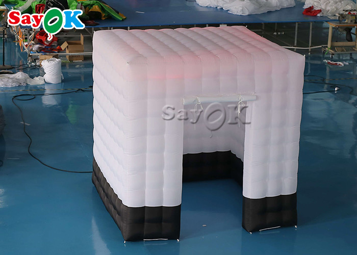 Inflatable Party Tent 2.5m / 8ft White Square Blow Up Photo Booth Tent With Led Light