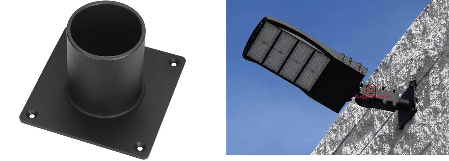 Outdoor Arm Brackets for Street Light Pole Mounting Bracket for Solar Street Light Extension Arm