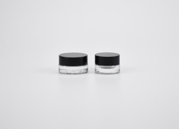JG-F06, 3g&5g concentrate round flint glass cosmetic jar for beauty products,