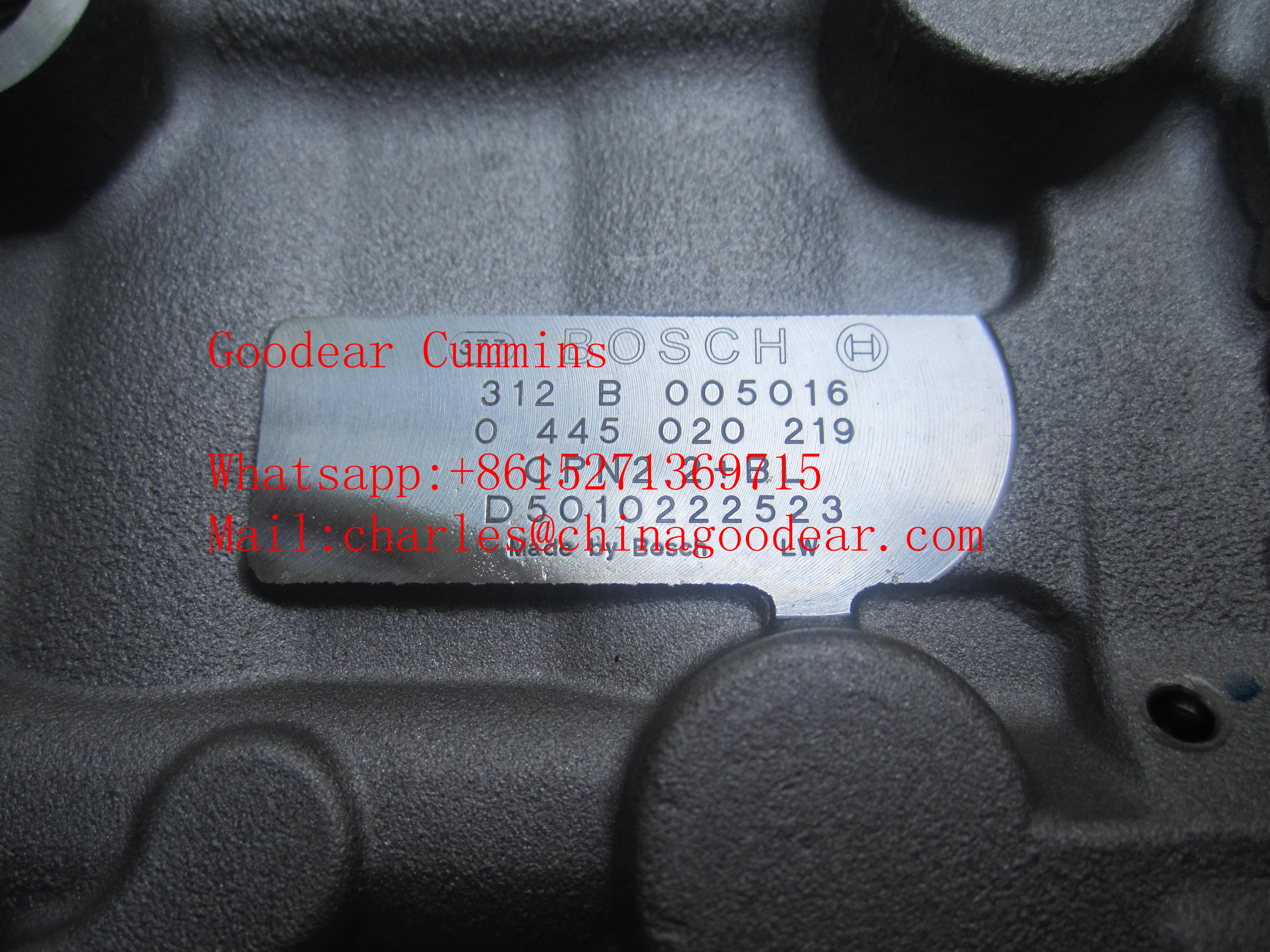 Dongfeng Renault DCI11 diesel engine fuel injection pump 0445020219/D5010222523
