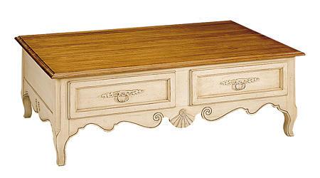 Quality Oak Wood Hand Carved Flower Gilding Hotel Coffee Table / Modern End Tables for sale