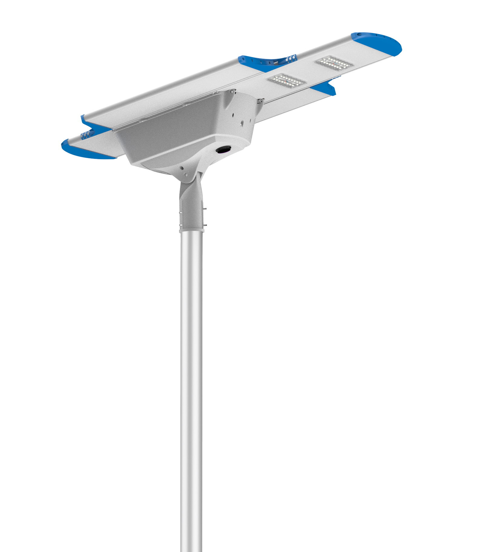 210 lm/W 200W IP66 Integrated Intelligent Solar LED Street Light TUV CB CE SAA Approved Solar Lighting All in one solar LED street light solar powered