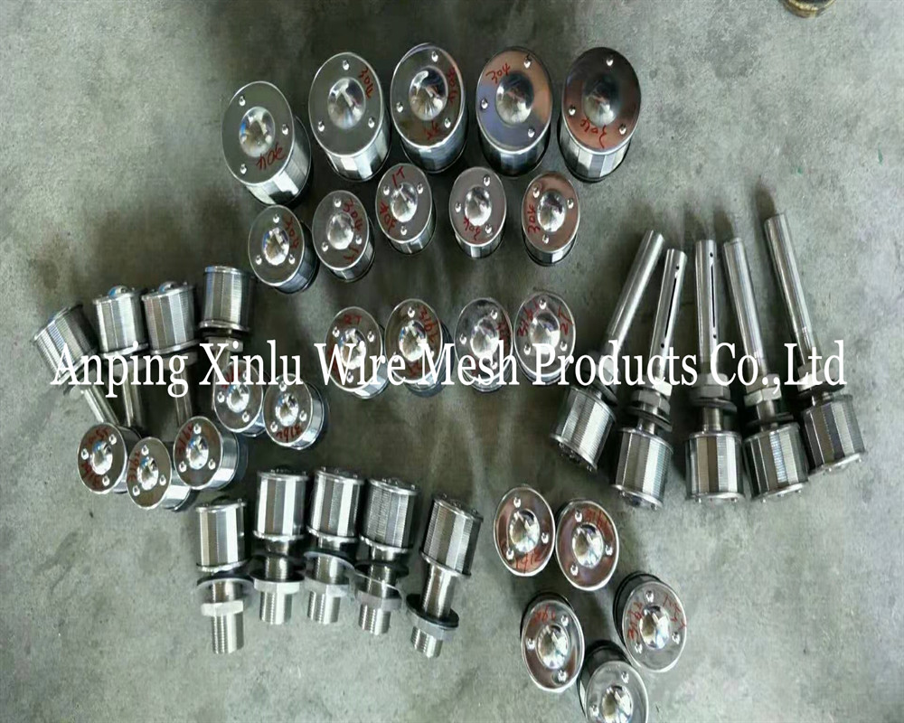 2Ton Long Neck SS316L Johnson Wire Wrapped Screen Nozzle with NPT threaded