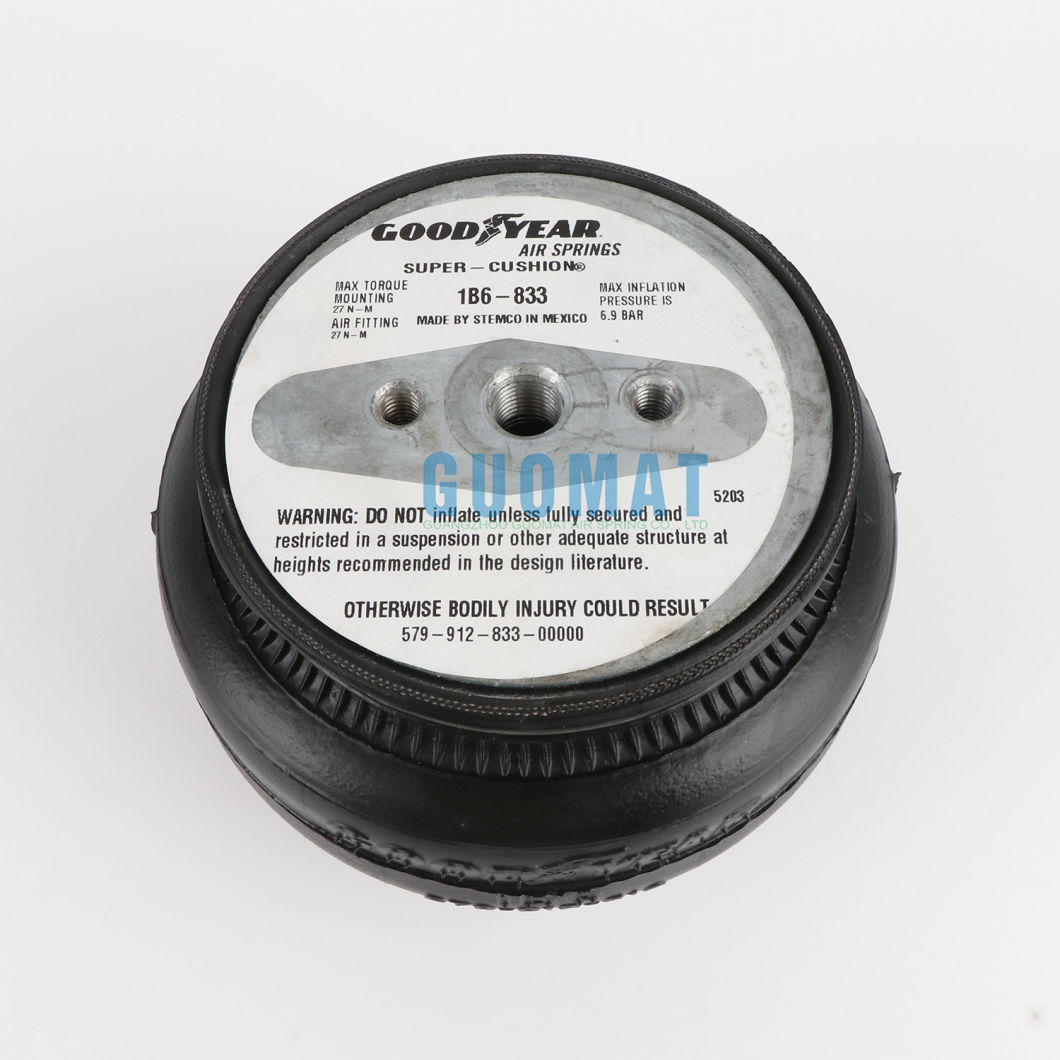 Goodyear 1b6-833 Air Spring Single Convoluted Air Spring 579912833 with Aluminum Plate
