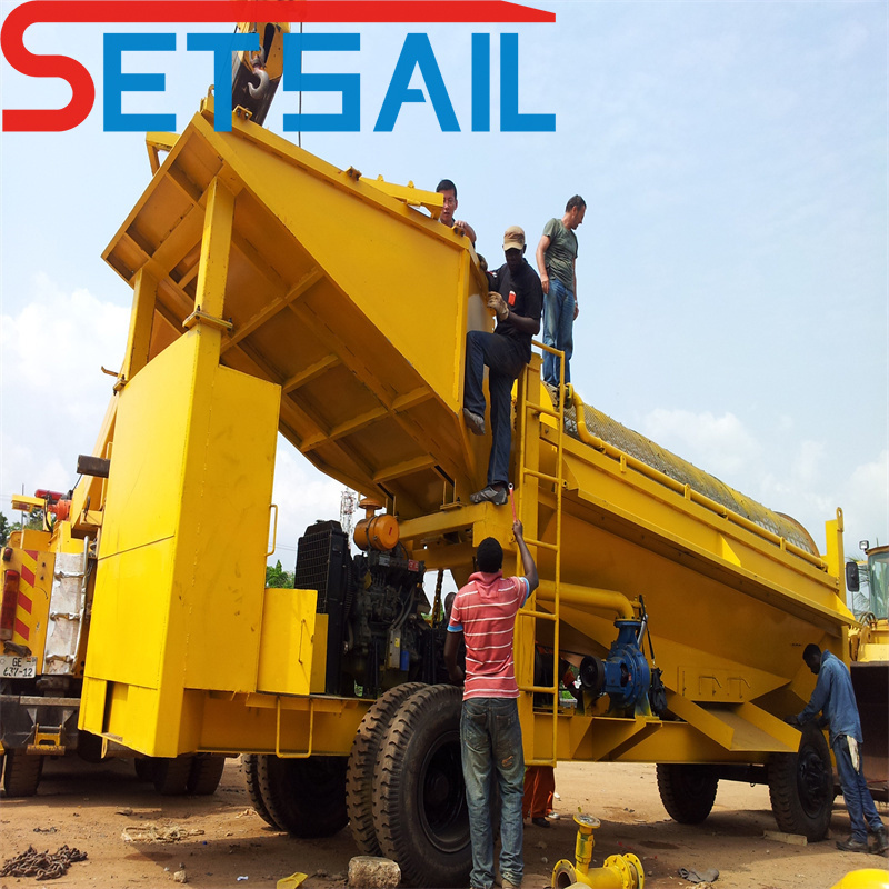 Land Gold Diamond Mining Machinery with Vibration Chute