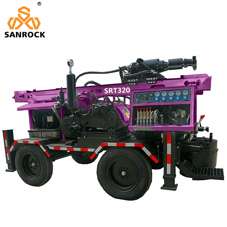 Trailer Mounted Water Well Drilling Rig Machine 260m Deep Water Drilling Rig