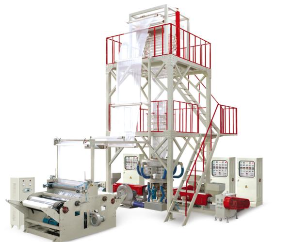 Rotary Die Head Blown Film Extrusion Machine , PE Film Blowing Machine Oil