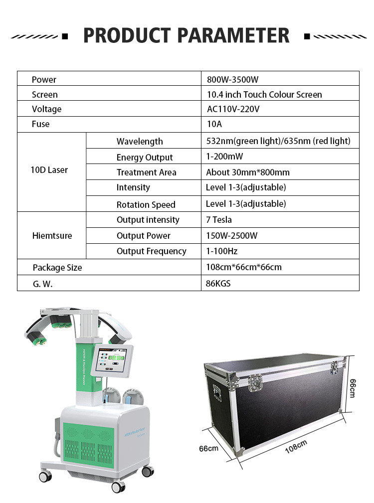 Advanced 10D Lipo Laser Slimming Machine with 532nm Green Light and 635nm Red Light for Body Shaping and Fat Loss