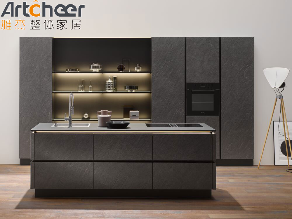 Commercial European Style Kitchen Cabinet with Modern Design and Melamine Finish