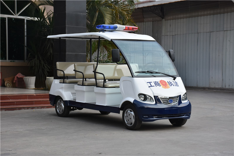 Public Security Electric Police Patrol Car , Electric Sightseeing Vehicle Energy Saving