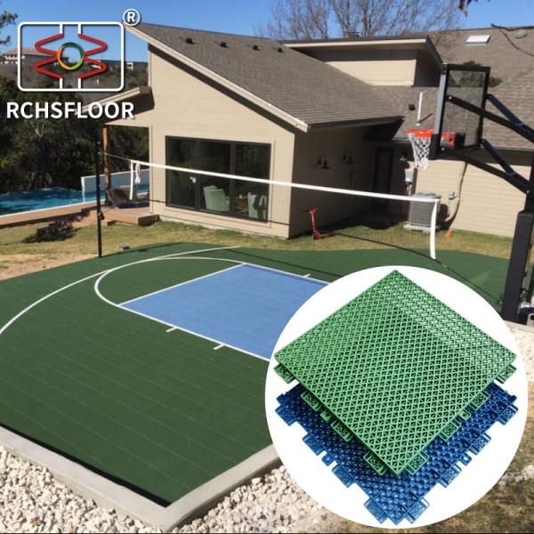 CE RoSH Basketball Court Plastic Tiles 1000 Pieces PP Interlocking Sports